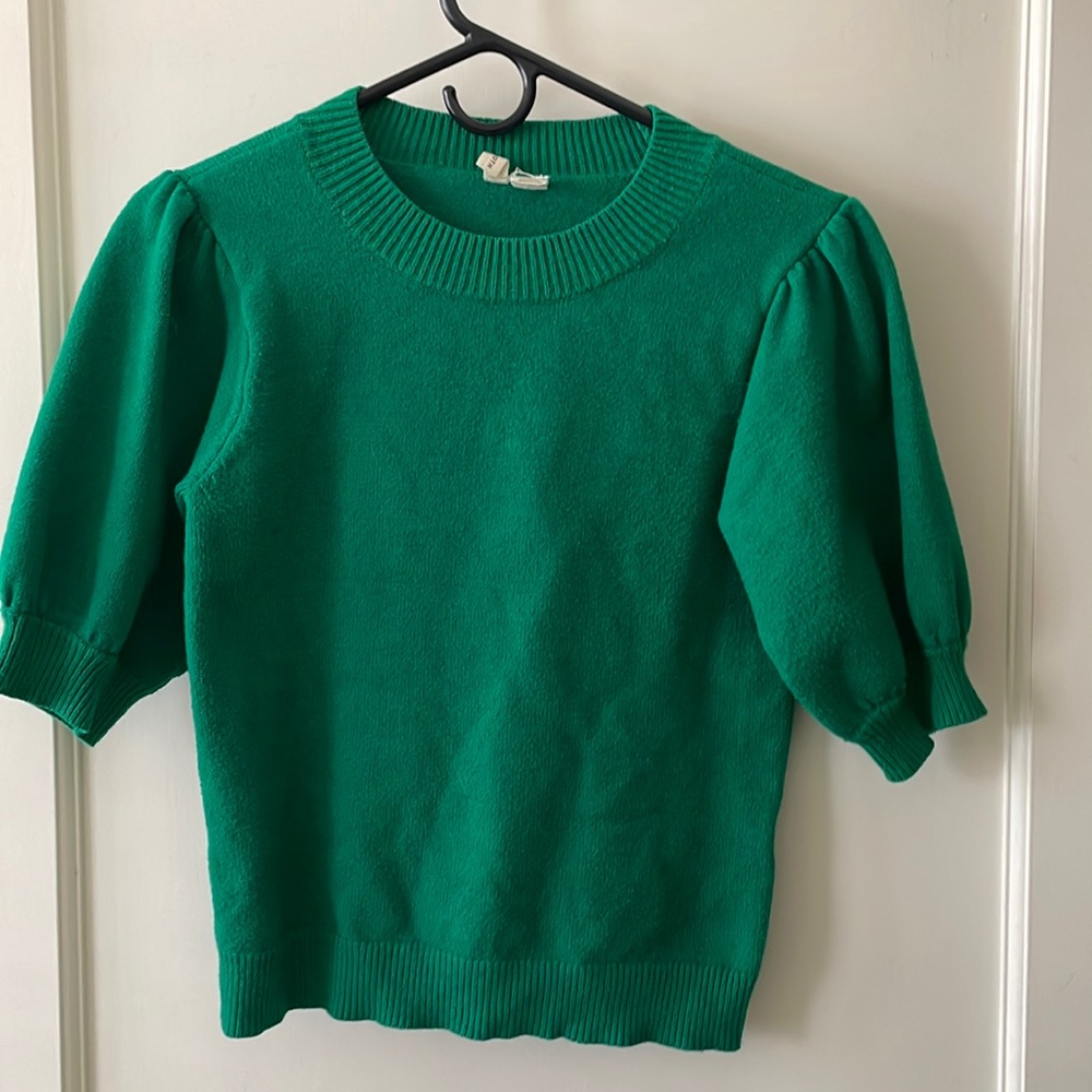 moth (Anthropologie) green top